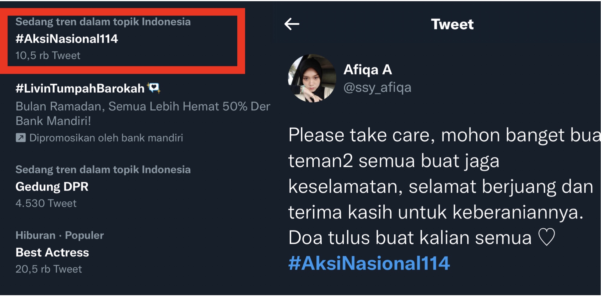 Demo 11 April 2022 Berlangsung, Tagar #AksiNasional114 Ramai Menggema di Twitter