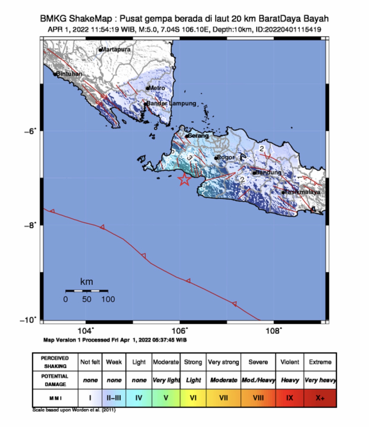 Gempa Magnitudo 5 Guncang Bayah Banten, Terasa hingga Bekasi dan Bogor