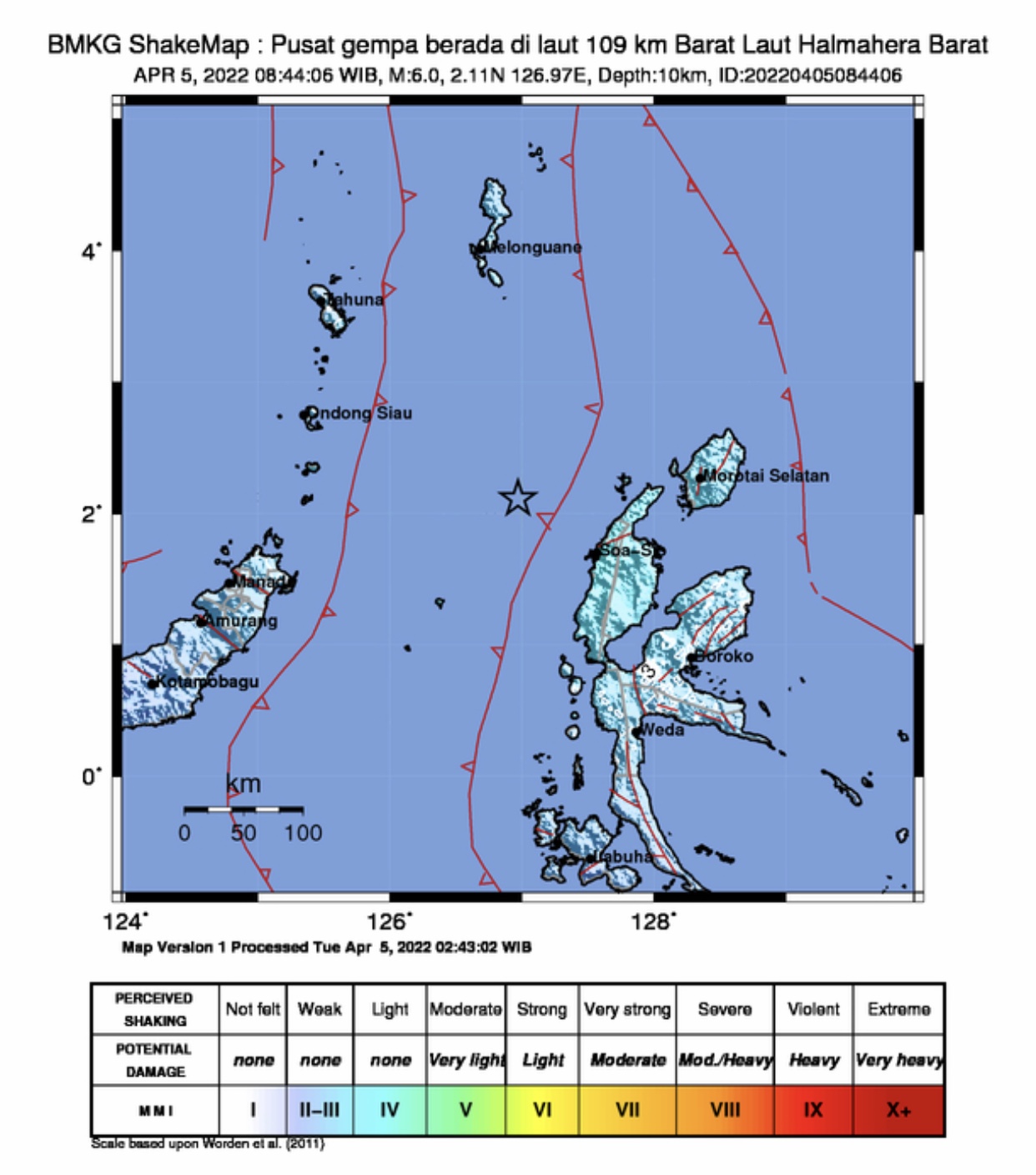 Gempa Berkekuatan Magnitudo 6 Guncang Halmahera Barat, BMKG: Tidak Berpotensi Tsunami