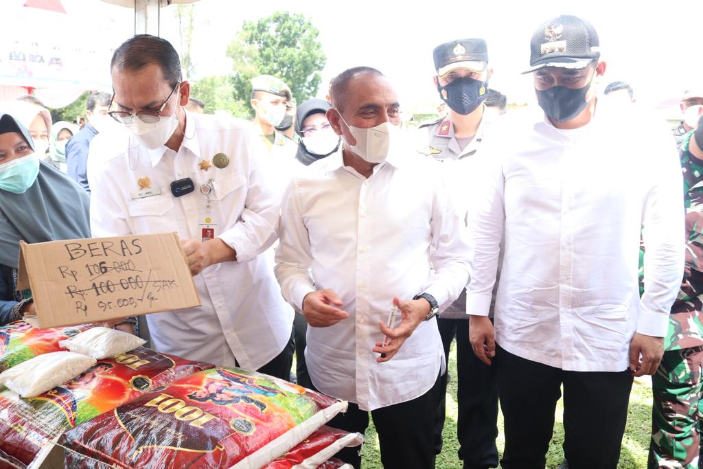 Bobby Nasution Tinjau Pasar Mitra Tani Bersama Dirjen PSP Kementan dan Gubsu