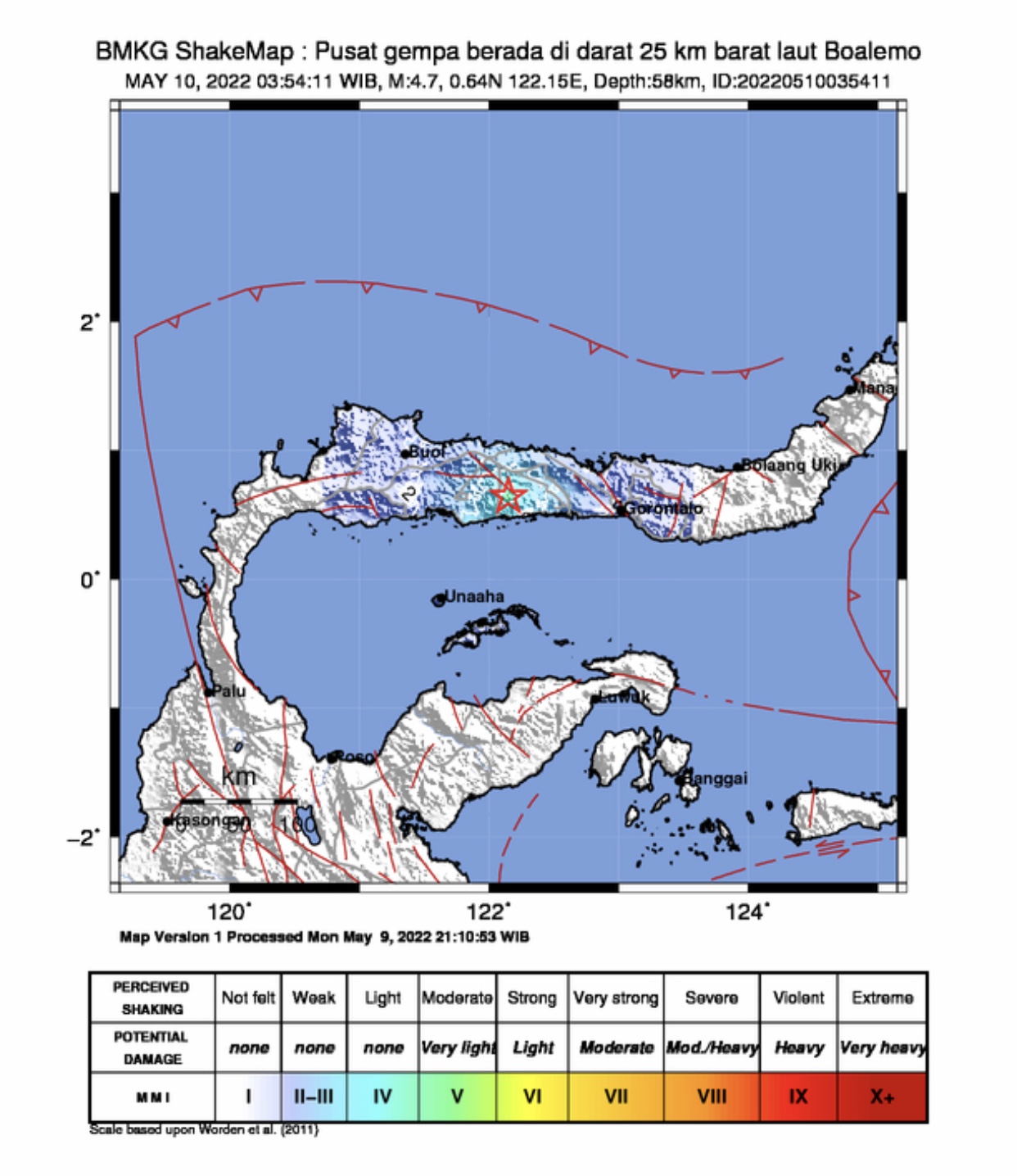 Gempa Berkekuatan Magnitudo 4,7 Guncang Wilayah Gorontalo, Tak Berpotensi Tsunami