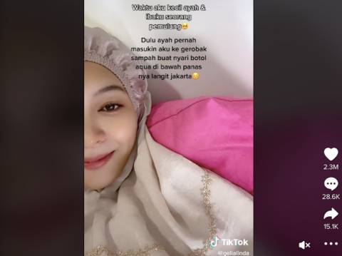 Viral Kisah Anak Pemulung Jadi Seleb TikTok, Netizen: Masya Allah Hebat Banget