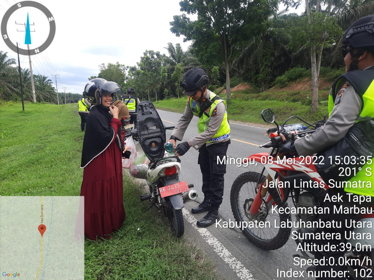 Demi Kelancaran Arus Balik, Timsus Presisi Polres Labuhanbatu Bantu Pemudik di Jalinsum