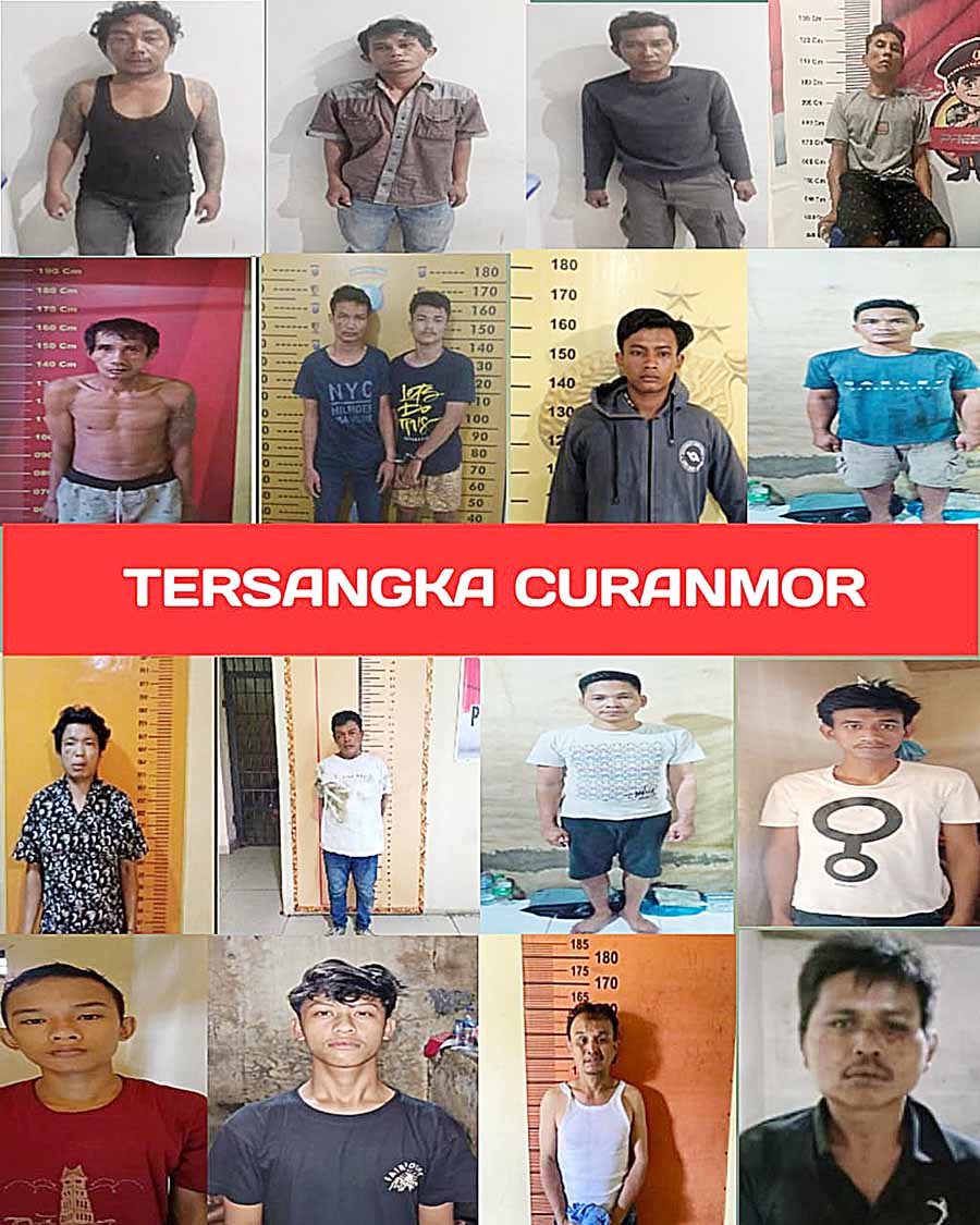 Ditangkap di 16 Lokasi Berbeda, Polrestabes Medan Amankan 25 Pelaku Curanmor
