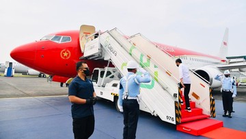 Pesawat Jokowi Berputar 360 Derajat, Ini Kata Garuda Indonesia