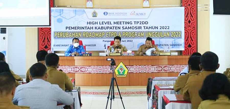 Bupati Samosir Buka High Level Meeting TP2DD