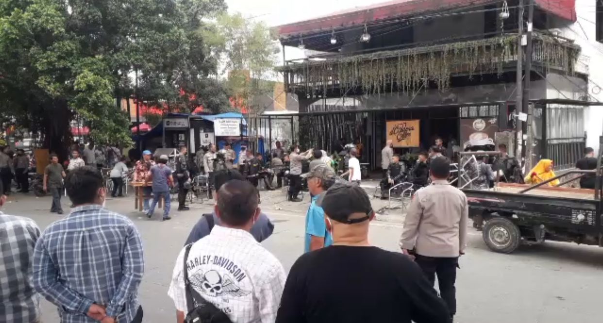 Eksekusi Lahan Caldera Coffe Medan Ricuh, Puluhan Warga Diamankan