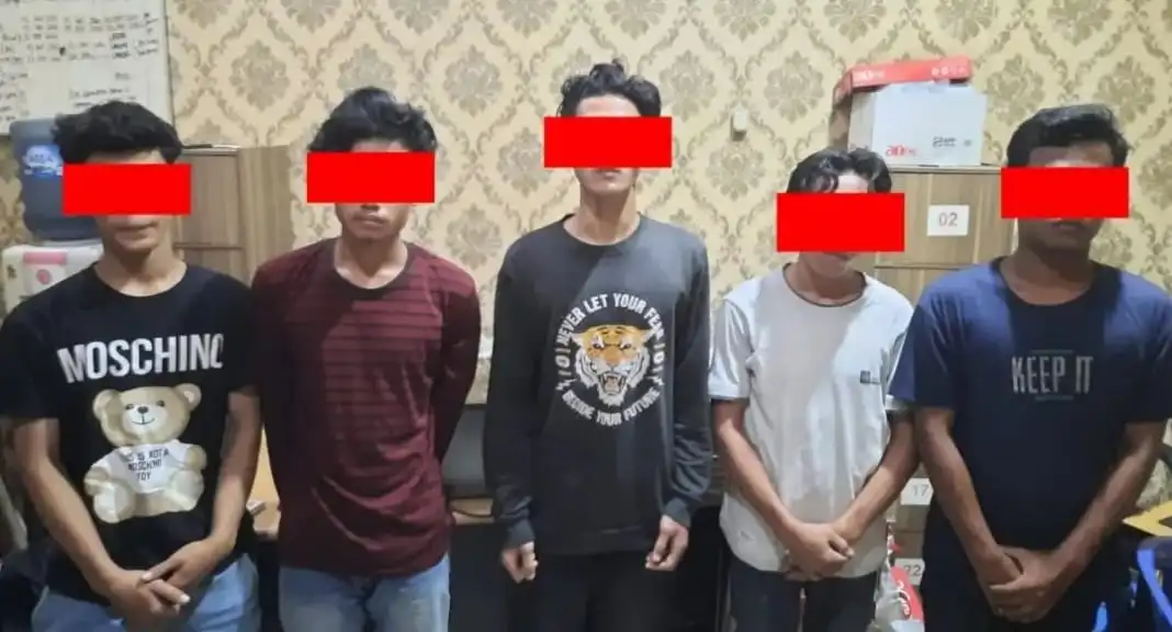 Diduga Anggota Geng Motor, 8 Remaja Diamankan Polrestabes Medan