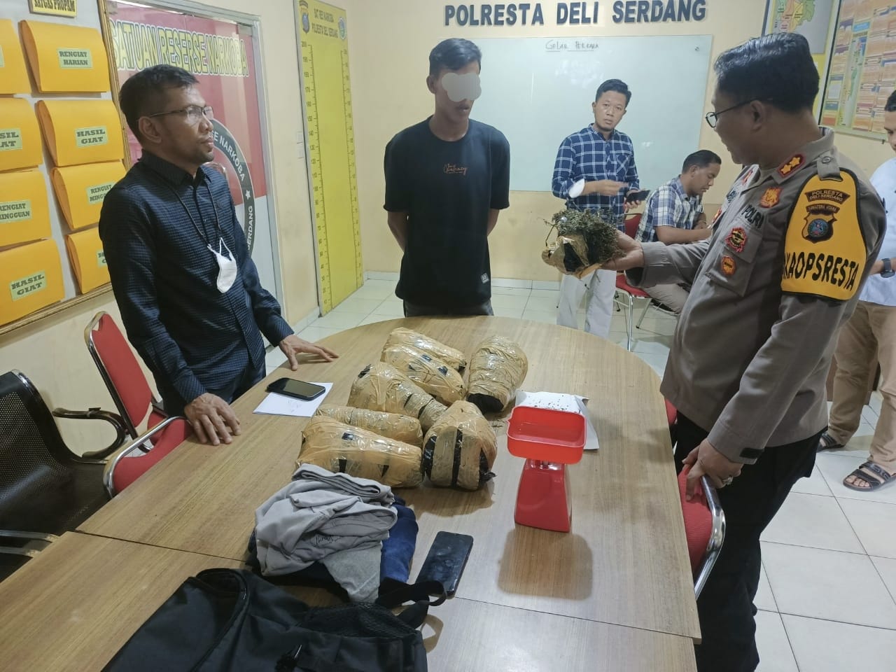 Peredaran Ganja Antar Provinsi Digagalkan Polresta Deliserdang