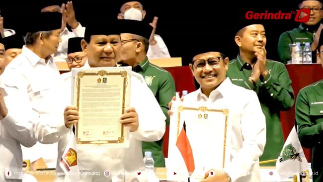 Gerindra-PKB Resmi Deklarasikan Koalisi untuk Pemilu 2024