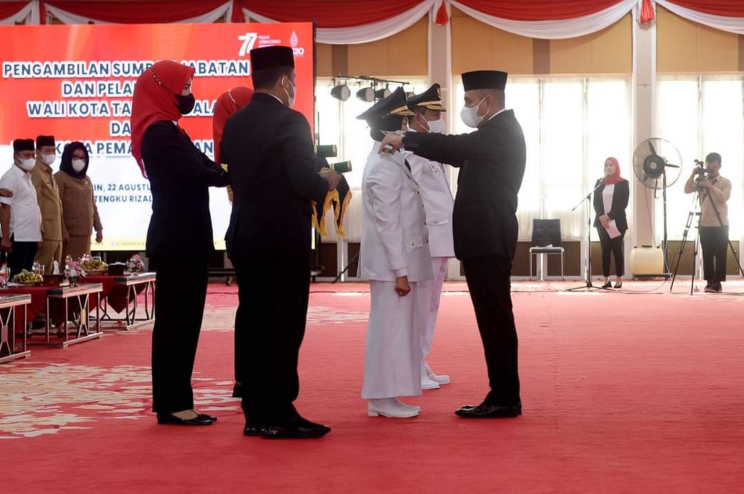 Lantik Walikota Siantar dan Tanjungbalai, Gubsu Edy Rahmayadi Ingatkan Soal Inflasi