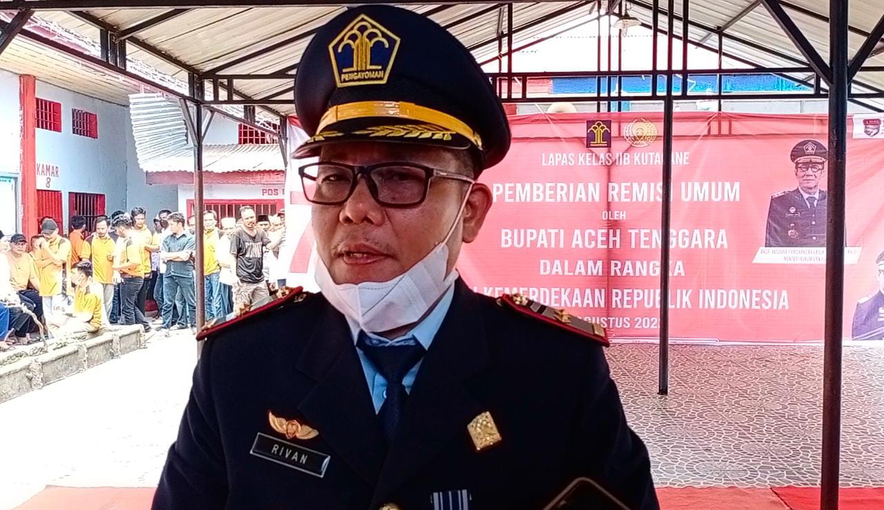 Dapat Remisi Kemerdekaan, 2 Napi di Lapas Kelas II B Kutacane Bebas Tepat di HUT ke 77 RI 