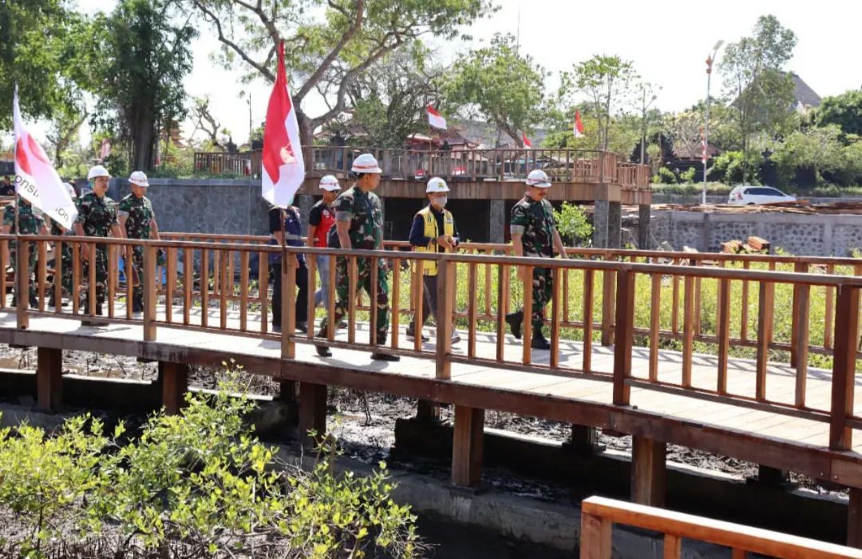 Jadi Venue KTT G-20, Pangkogabwilhan II Tinjau Tahura Mangrove Ngurah Rai Bali