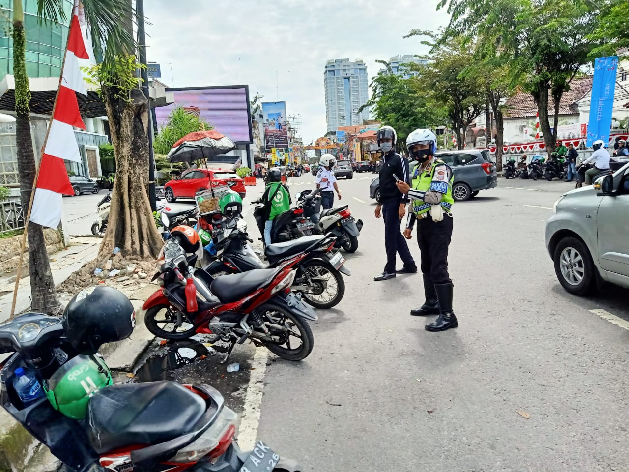 ETLE Mobile di Medan Mulai Menyasar Kendaraan yang Parkir Sembarangan