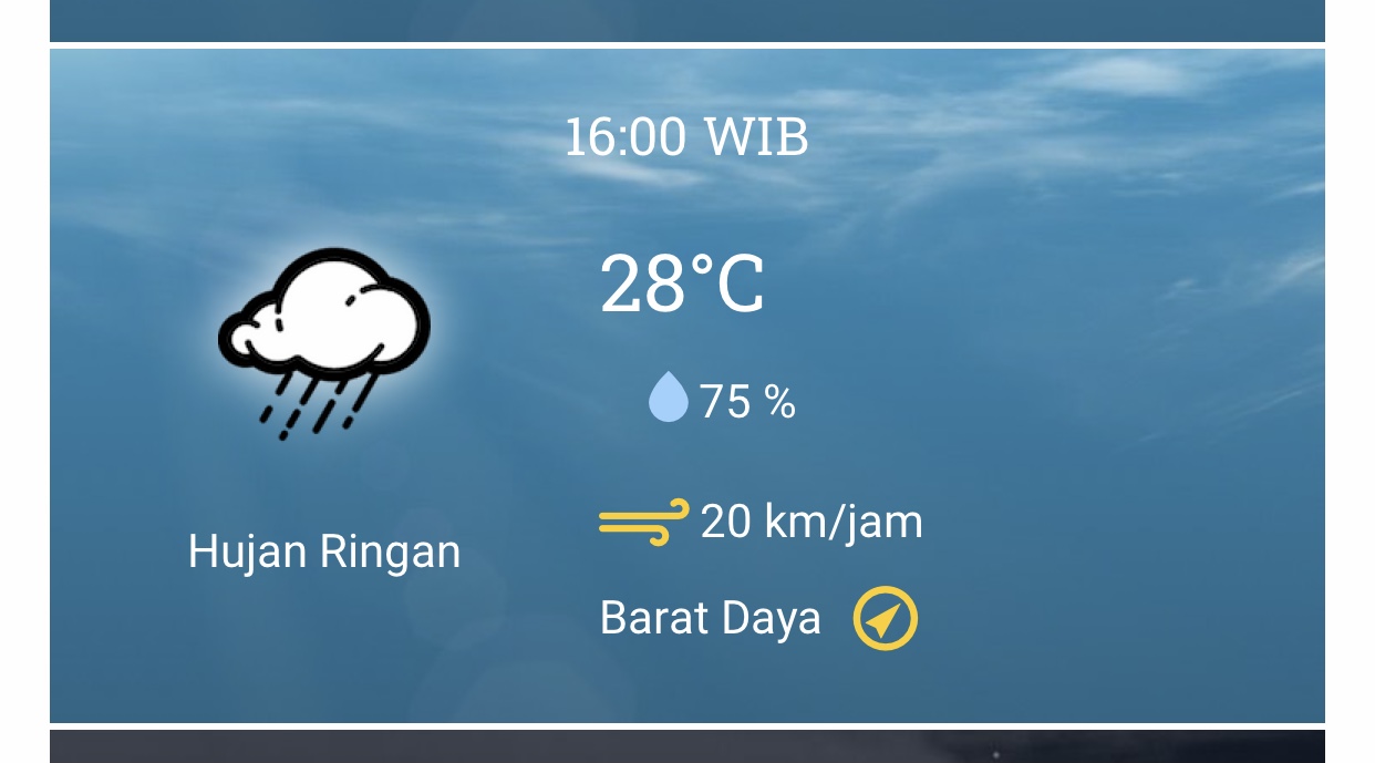 Prakiraan Cuaca Kota Medan Senin 26 September 2022, BMKG: Waspada Hujan Lebat di Pegunungan