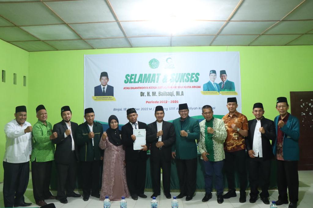Plt Kadis Pendidikan Kota Binjai Hadiri Pelantikan Ketua STIT Al Washliyah Kota Binjai