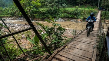 Empat Kecamatan di Lebak terendam Banjir, Jembatan Menuju Sukabumi Putus