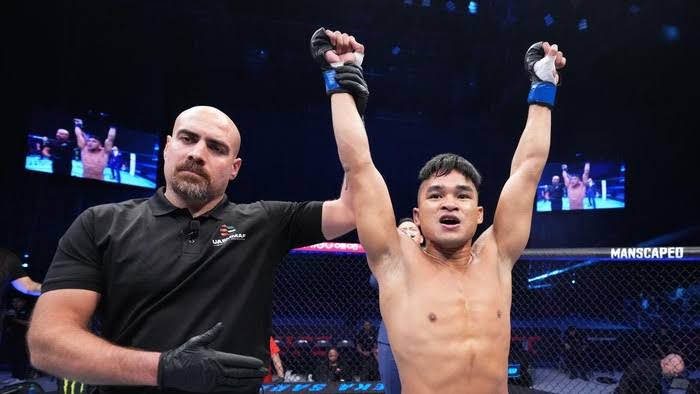 Jeka Saragih, Petarung Asal Sumut Juara UFC di Abu Dhabi