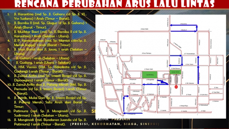 Perubahan Arus Lalu Lintas di 13 Titik Kota Medan Berlaku Hari Ini, Berikut Lokasinya