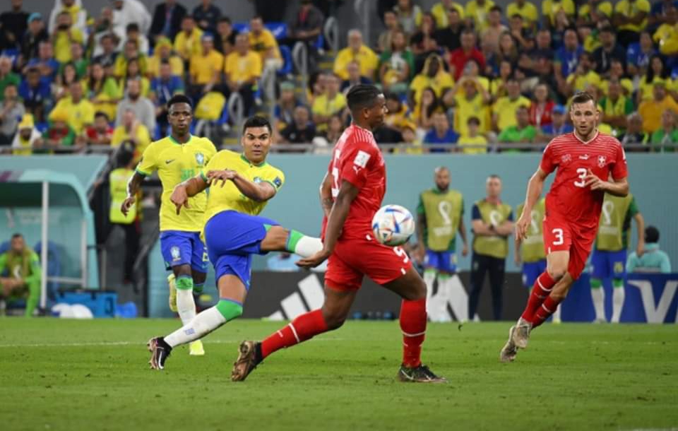 Kalahkan Swiss 1-0, Brasil Susul Perancis ke 16 Besar