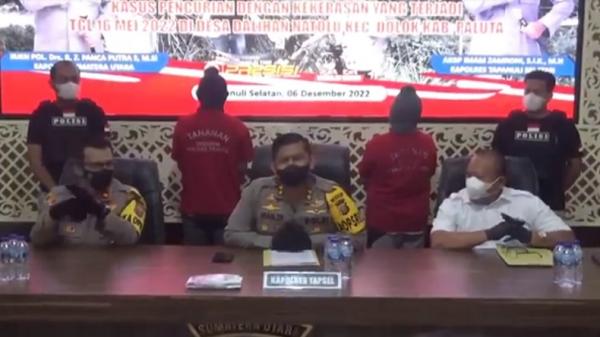 3 Sekawan Perampok 900 Gram Emas Ditangkap, Satu Di Antaranya Tewas Mendadak