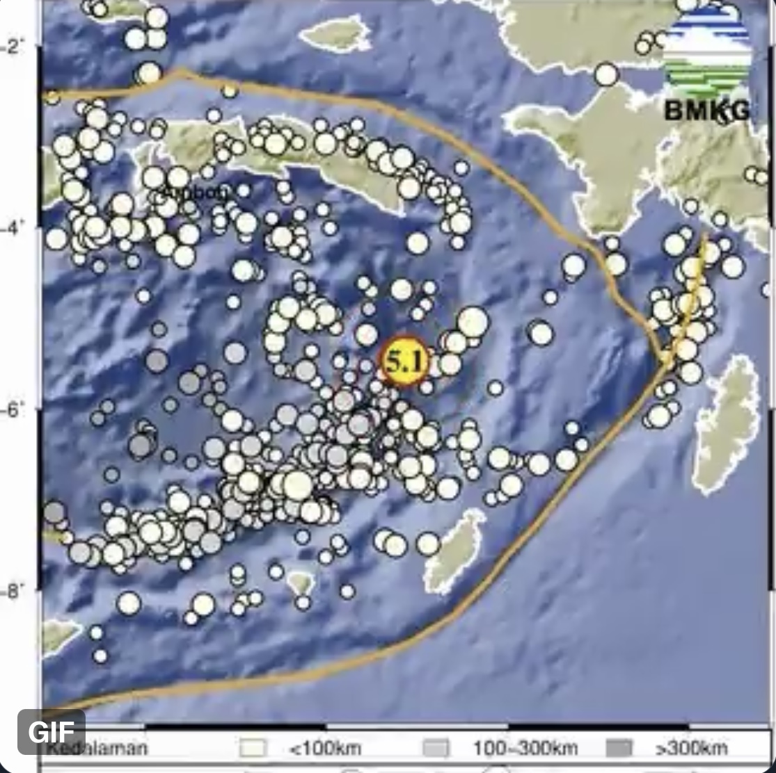 Gempa Magnitudo 5,1 Guncang Maluku Tenggara, BMKG: Tidak Berpotensi Tsunami