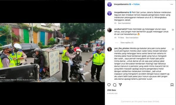 Kembali Lagi, Polisi Mulai Tilang Manual