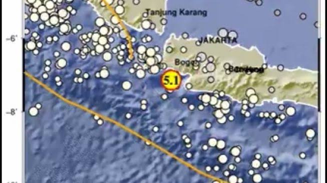 Gempa Magnitudo 5,1 Guncang Banten