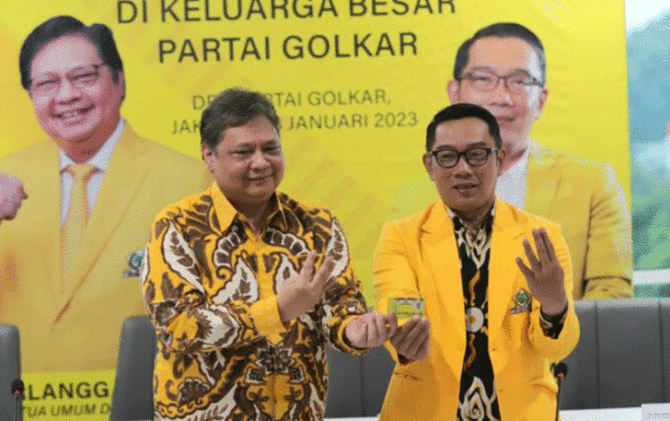 Resmi Bergabung ke Golkar, Ridwan Kamil Langsung Jadi Wakil Ketua Umum