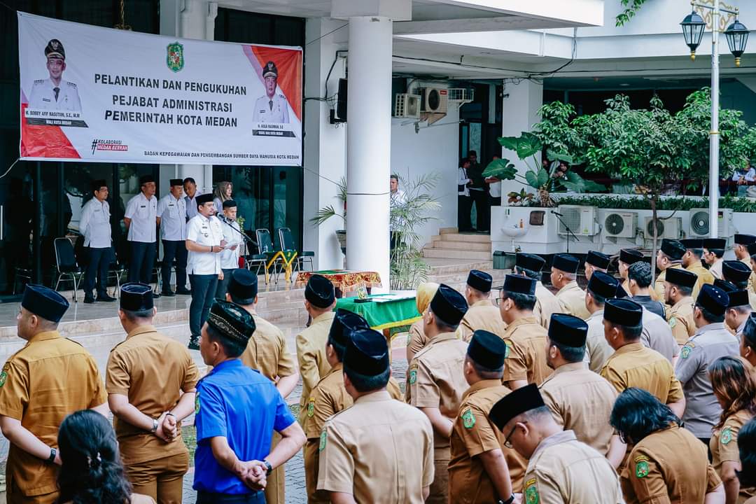 Di Hadapan 225 Pejabat Eselon III dan IV Pemko Medan yang Dilantik, Pesan Bobby...