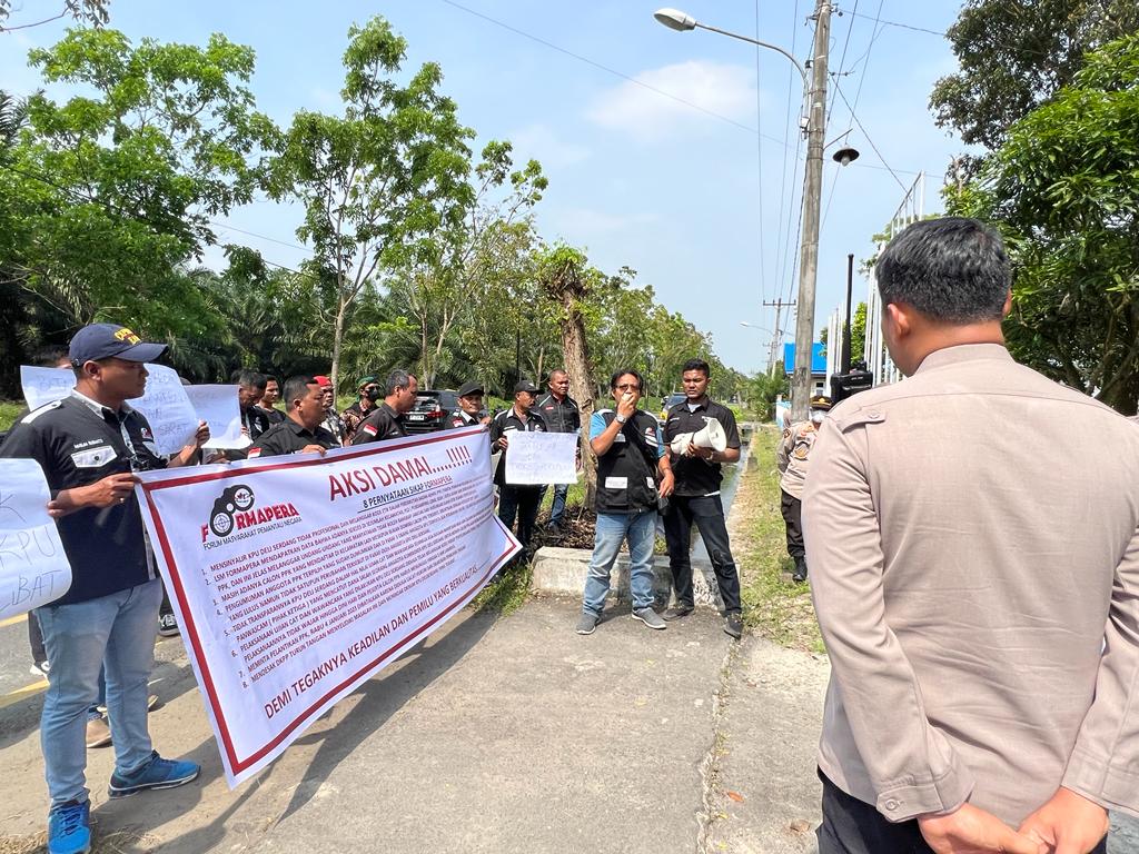 Demo KPU Deliserdang, Formapera Desak Hasil Seleksi PPK yang Sarat Kecurangan Dibatalkan