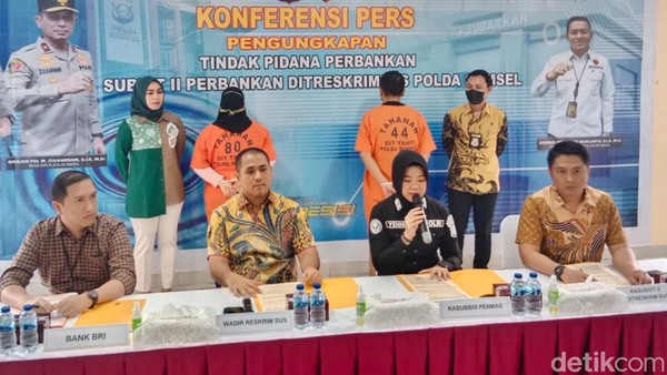 Dua Pegawai BRI di Sumsel Ditangkap Usai Tilap Uang Nasabah Rp 5,2 Miliar
