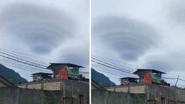 Awan Mirip UFO Tampak di Langit Jayapura, Ini Kata BMKG