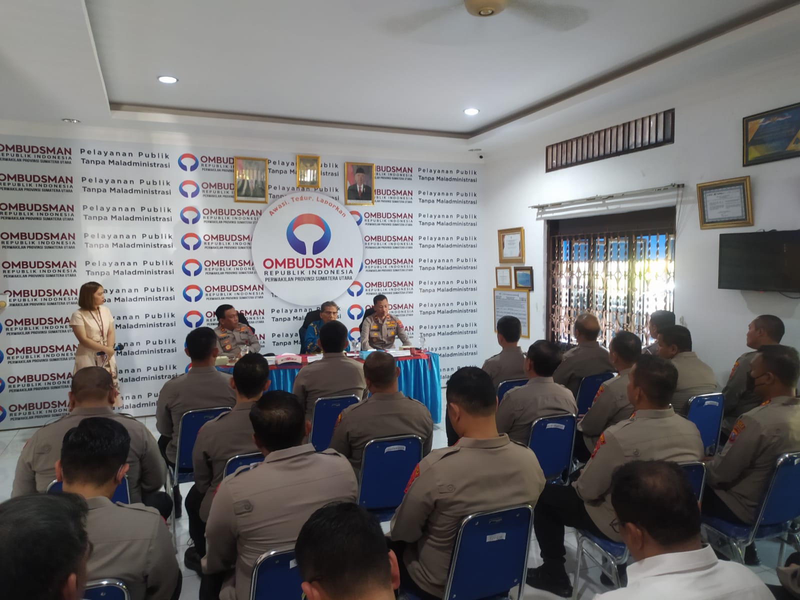 Kapolda Sumut Hadiri Penyerahan Hasil Survei Layanan Publik Ombudsman ke 19 Polres di Sumatera Utara