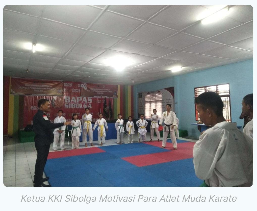 Kunjungi Dojo Bapas, Ketua KKI Sibolga Minta Atlet Terus Disiplin Berlatih