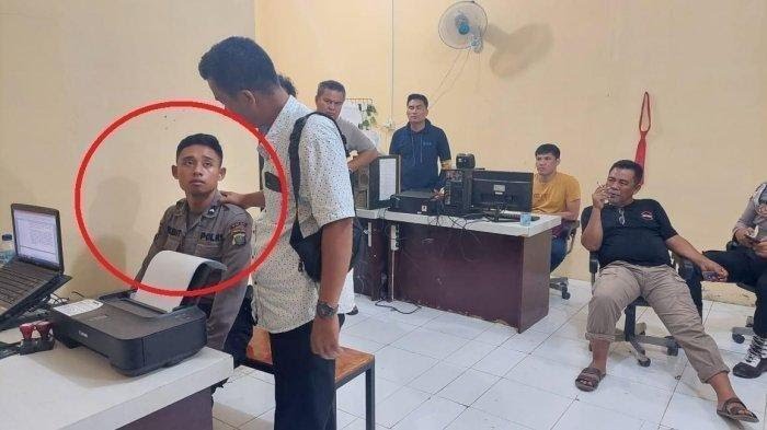 Oknum Polisi di Medan Hajar Seniornya Gegara Antre ATM