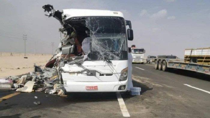 Bus Umrah Terbakar Usai Tabrak Jembatan di Arab Saudi, 20 Orang Tewas