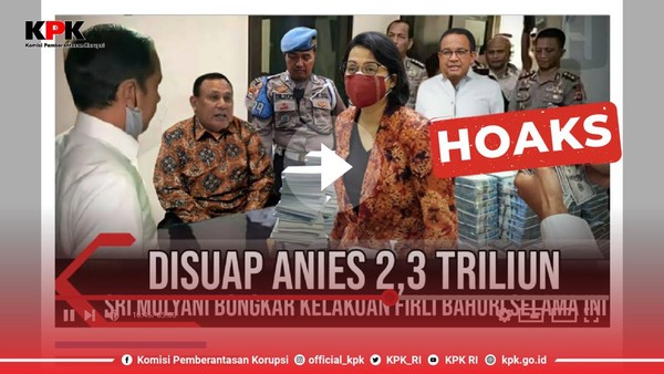 KPK Soal Isu Anies Suap Firli Bahuri Rp2,3 T terkait Kasus Formula E: Hoaks!