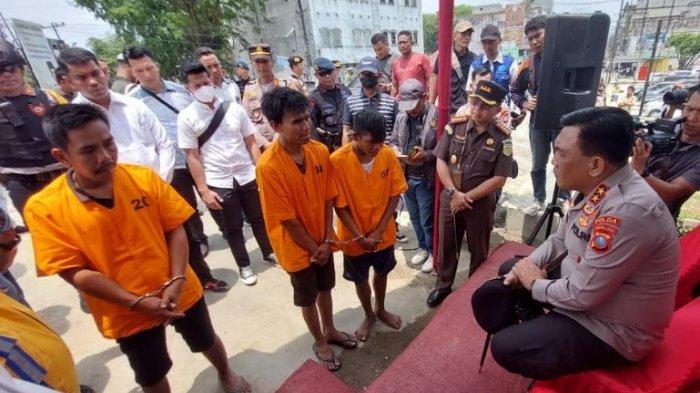 Polisi Ringkus 3 Pencuri Besi Jembatan Sei Wampu Saat Sebelum Beroperasi