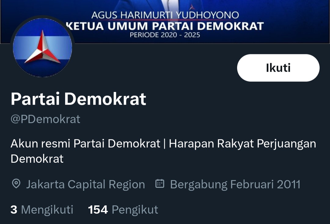 Jumlah Pengikut di Twitter Turun Drastis, Ini Kata Demokrat!