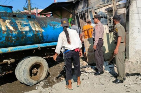 Diduga Korsleting Listrik, Pom Bensin Mini di Bogor Hangus Terbakar