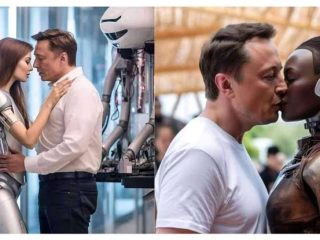 Viral! Elon Musk Cium Robot Perempuan, Ternyata Rekayasa AI
