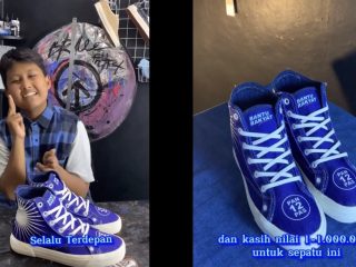 Viral Siswa SMP Hobi Desain Sepatu Unik, Zulhas Langsung Borong 100 Pasang Bertema PAN