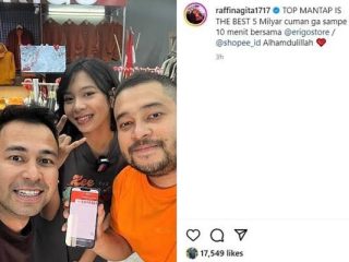 Live di Shopee, Erigo x Raffi Ahmad  Berhasil Raup Omzet Rp 5 M Kurang dari 10 Menit