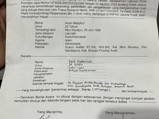 Pomdam Jaya Tahan Anggota Paspampres, Diduga Aniaya Pemuda Asal Aceh Hingga Tewas