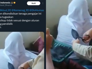 Viral! Meski Pakai Hijab, Rambut Siswi SMA Ini Dipotong Gurunya karena Kepanjangan
