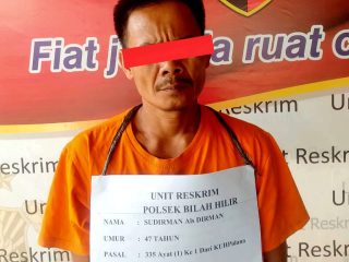 Ancam Warga Pakai Celurit, ‘Bang Jago’ Bilah Hilir Ditangkap Polisi