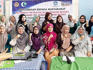 Hibah Kemendikbud, Tim Dosen PKM Undhar Beri Edukasi di MIS Nurul Hidayah Medan  