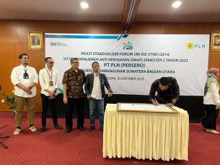 PLN UIP SBU Bersama Mitra di Sumut, Tanda Tangani Komitmen SMAP di Semester 2 - 2023