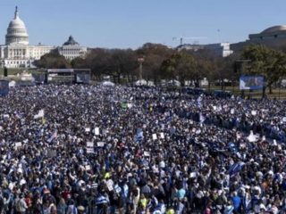 Dukung Israel, Warga AS Unjuk Rasa di Washington